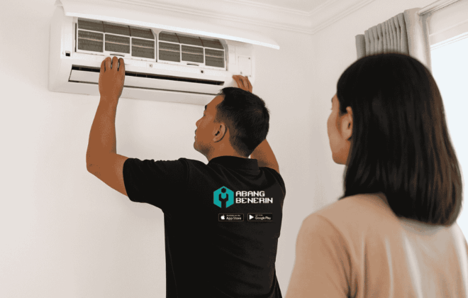 Nikmati cuci AC rasa keluarga dari Abang Benerin