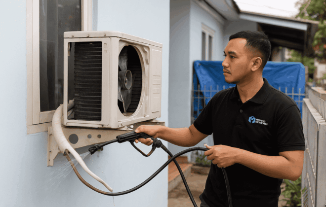 Ingin cuci ac daerah pegadungan? Abang Benerin siap datang ketempat Anda!