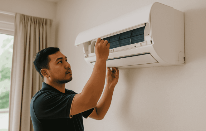 Ingin Servis AC Panasonic yang terdekat? Tenang, Abang Benerin siap ke rumah!