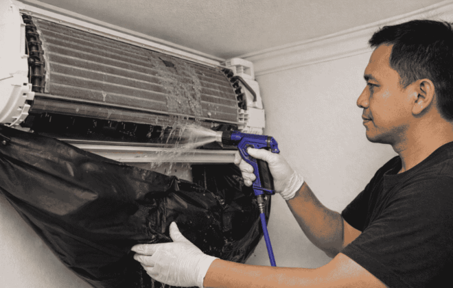 Ingin cuci AC Cengkareng yang murah dan rapih tapi tetap bersih? Tenang, hubungi abang benerin sekarang!