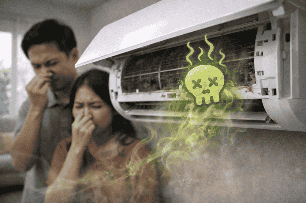 AC Anda mengeluarkan bau tidak sedap? Jangan abaikan!