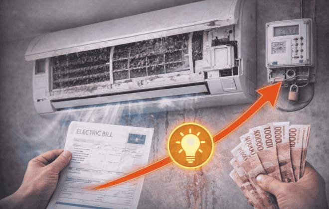 Benarkah AC kotor bikin tagihan listrik naik? Ini penjelasannya!