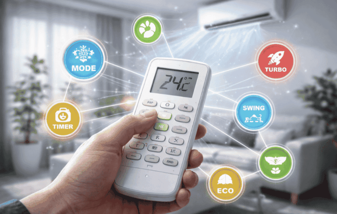 Inilah tombol remote AC yang punya fungsi penting pada AC!