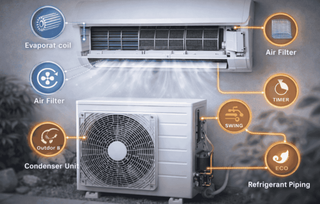 Inilah komponen AC dan fungsinya yang wajib diketahui pengguna