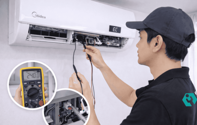 Inilah 5 pengecekkan AC Midea jika menampilkan kode EC