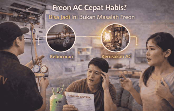 Freon AC kamu cepat habis? Bisa jadi ini bukan masalah freon!