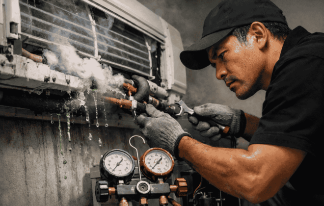 Freon AC kamu bocor? Jangan tunggu kompresor AC mu rusak! Isi sekarang!