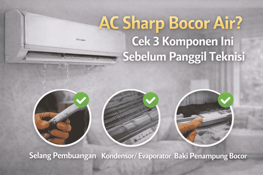 AC Sharp bocor air cek 3 komponen ini sebelum panggil teknisi!