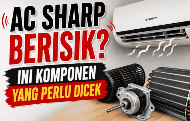 AC Sharp kamu berisik? Ini komponen yang perlu di cek!