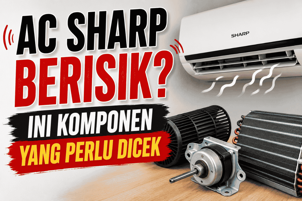 AC Sharp kamu berisik? Ini komponen yang perlu di cek!
