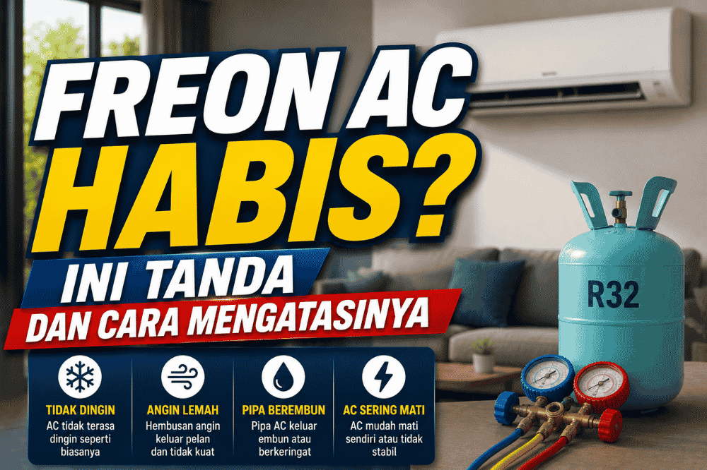 Freon AC kamu habis? Ini tanda dan cara mengatasinya!
