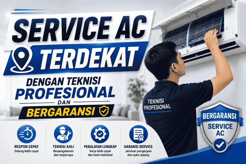 Cari service AC terdekat dengan teknisi yang profesional dan bergaransi