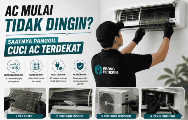 AC mulai tidak dingin? Saatnya panggil cuci AC Terdekat
