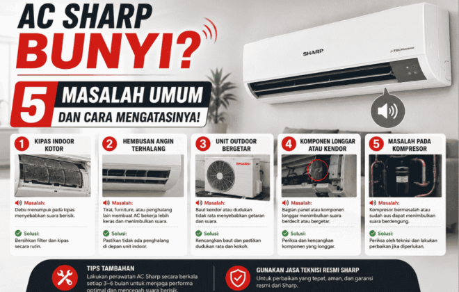 AC Sharp bunyi? Ini masalah umum dan cara mengatasinya!