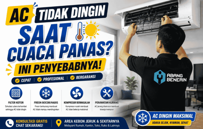 AC tidak dingin saat cuaca panas? Ini penyebabnya!