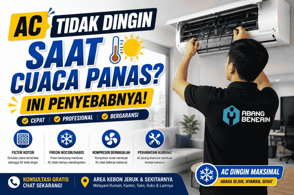 AC tidak dingin saat cuaca panas? Ini penyebabnya!