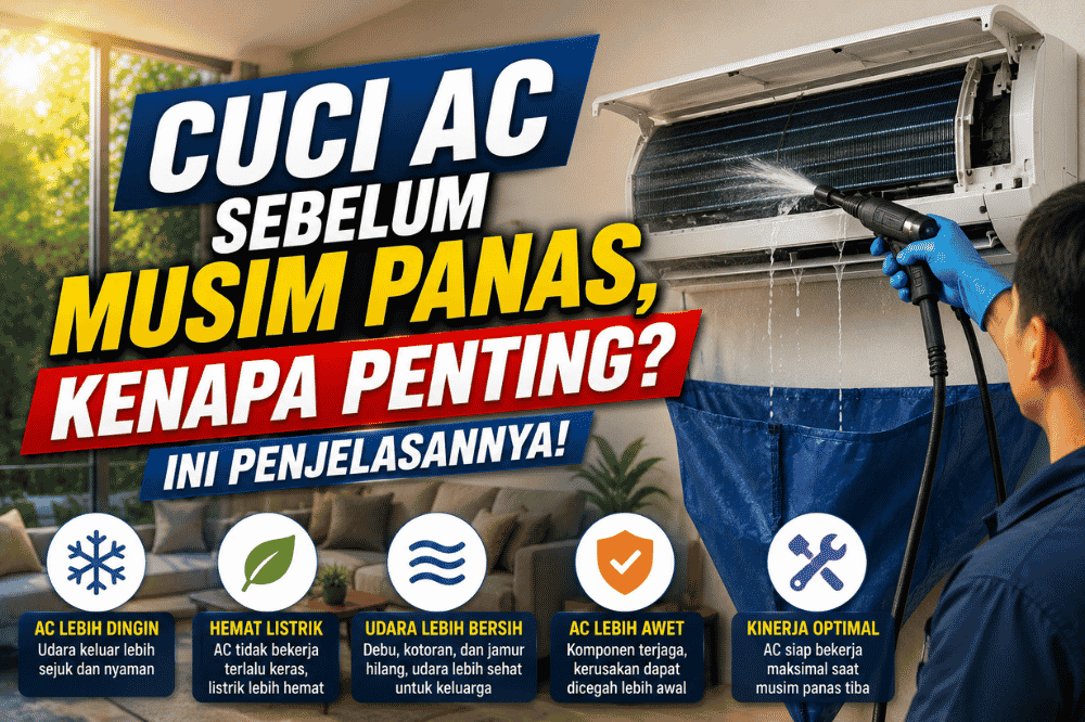 Cuci AC sebelum musim panas? Ini penjelasannya!