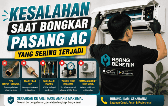 Inilah kesalahan saat bongkar pasang AC yang sering terjadi!