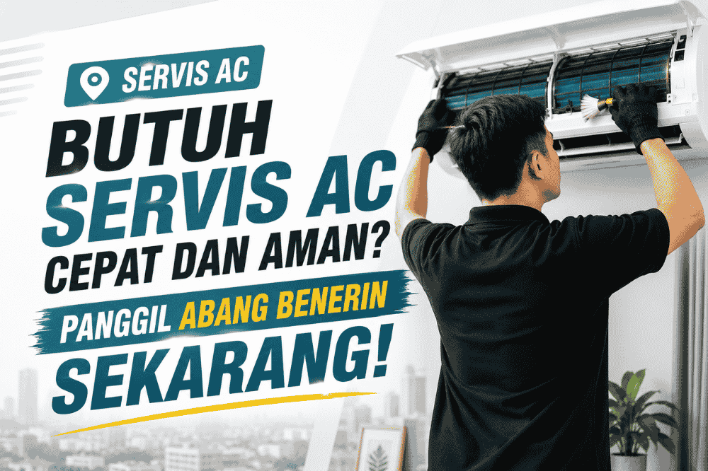 Butuh servis AC cepat dan aman? Panggil Abang Benerin sekarang!