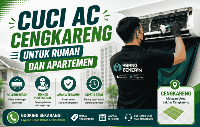 Cuci AC Cengkareng untuk rumah dan apartemen