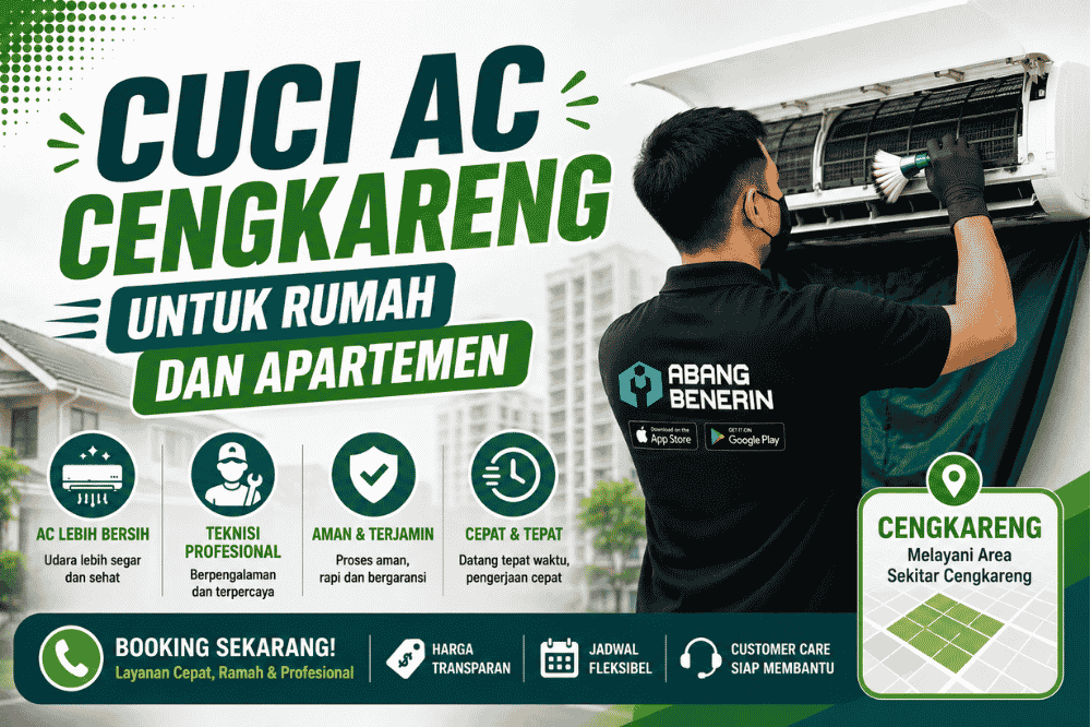Cuci AC Cengkareng untuk rumah dan apartemen