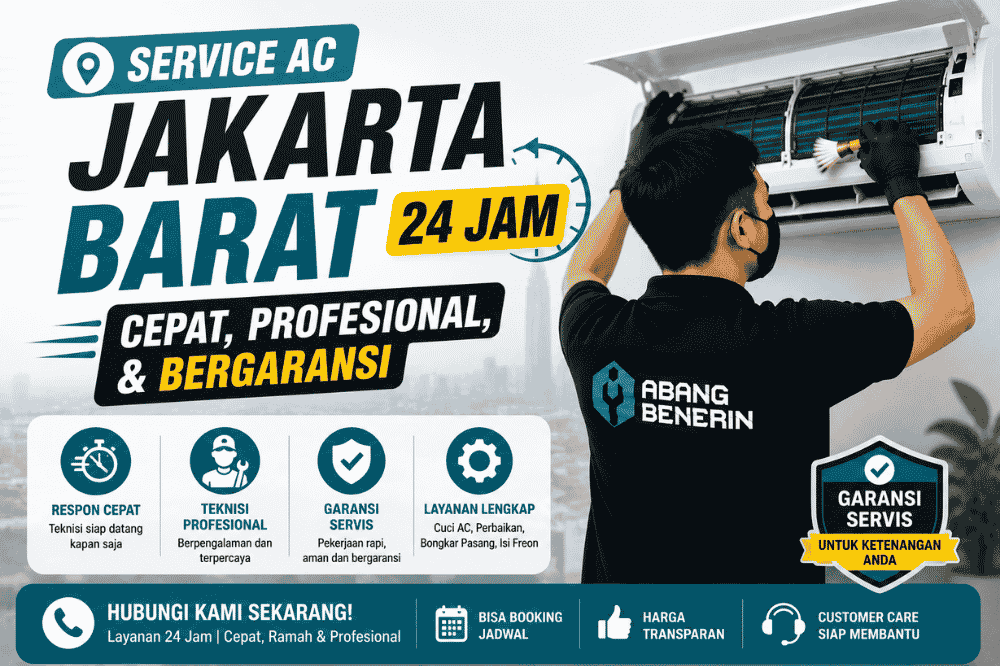 Service AC Jakarta Barat 24 Jam Cepat dan profesional bergaransi