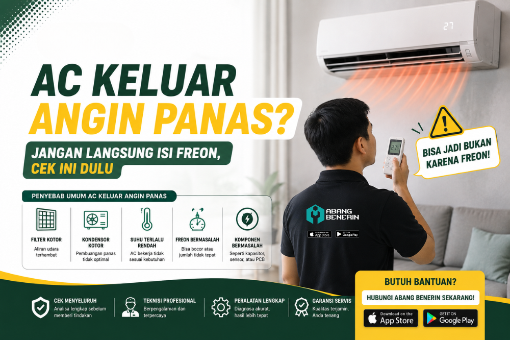 AC keluar angin panas? Jangan langsung isi freon, cek ini dulu!