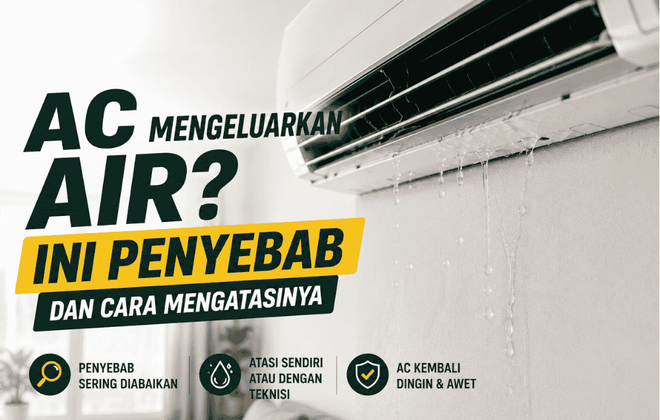 AC mengeluarkan air? Ini penyebab dan cara mengatasinya!