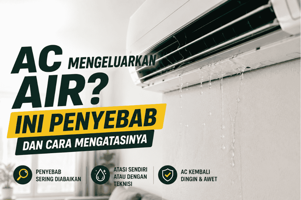 AC mengeluarkan air? Ini penyebab dan cara mengatasinya!