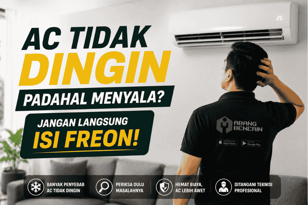 AC tidak dingin padahal menyala? Jangan langsung isi freon!