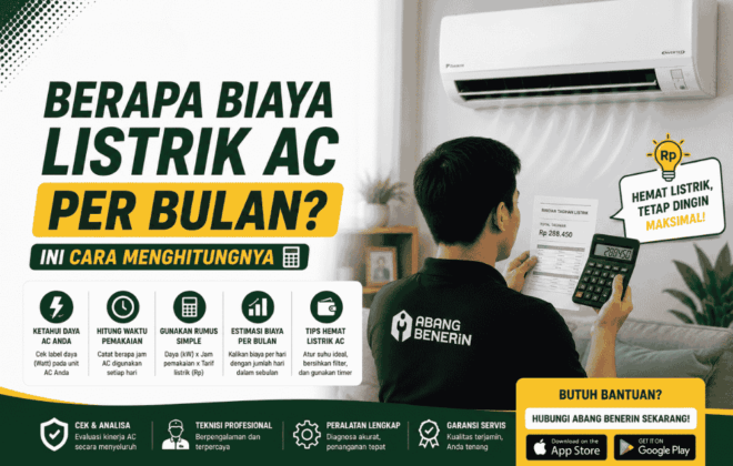 Berapa biaya listrik AC per bulan? Ini cara menghitungnya