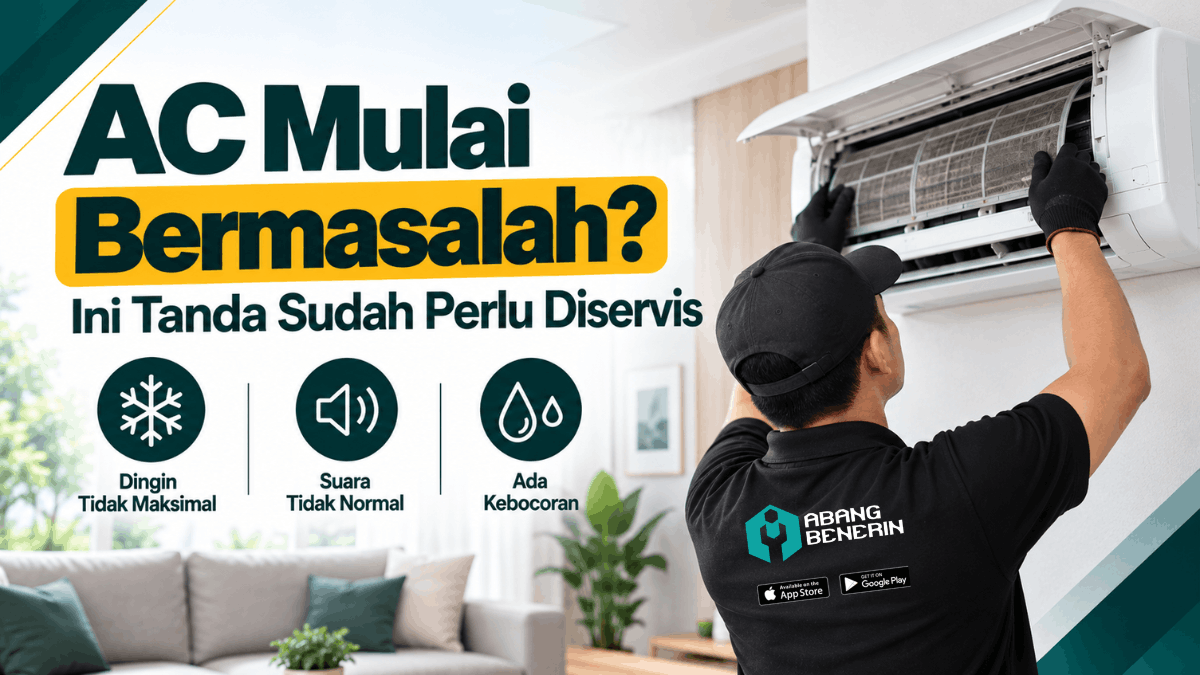 AC mulai bermasalah ini tanda sudah perlu diservis