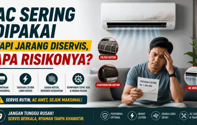 AC sering dipakai tapi jarang diservis apa risikonya