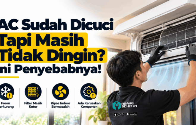 AC sudah dicuci tapi masih tidak dingin ini penyebabnya