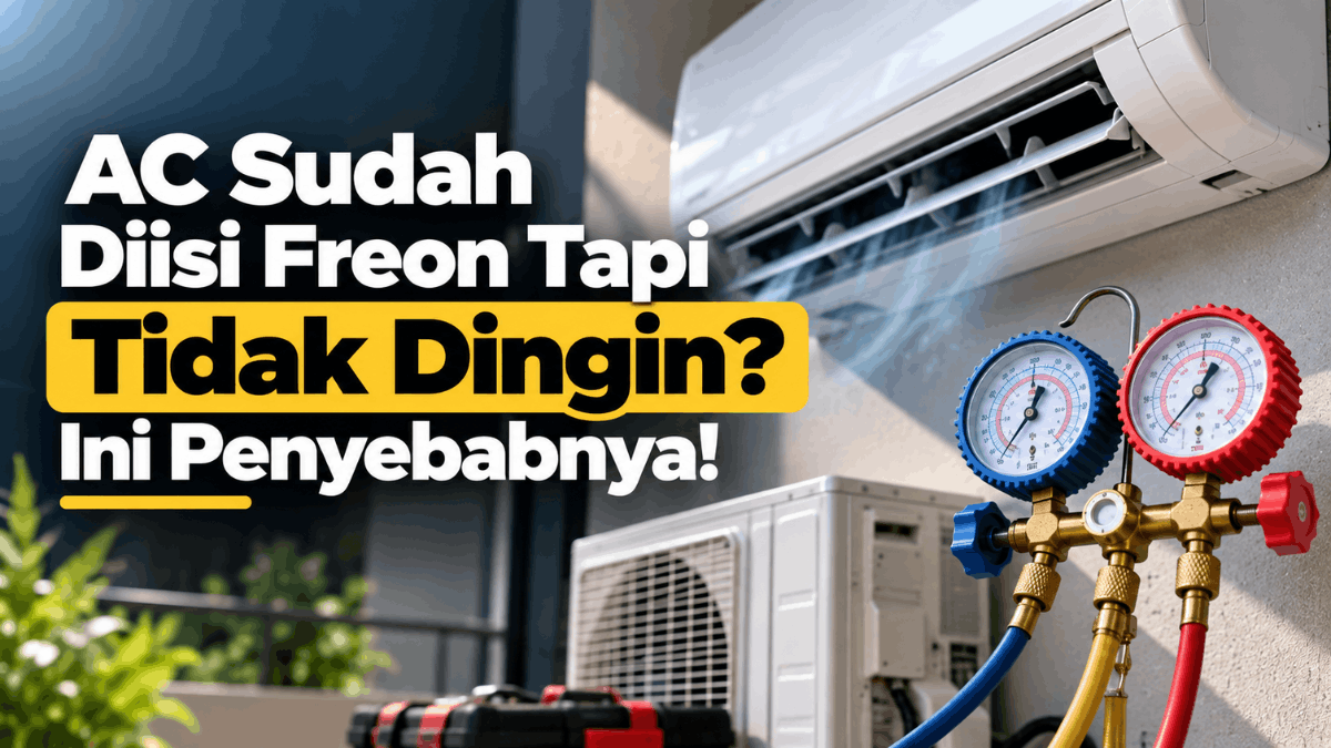 AC sudah diisi freon tapi tidak dingin ini penyebabnya