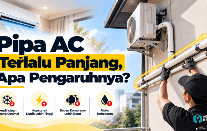 pipa AC terlalu panjang apa pengaruhnya