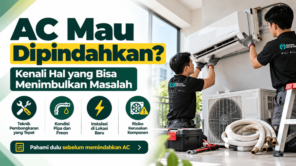 AC mau dipindahkan kenali hal yang bisa menimbulkan masalah