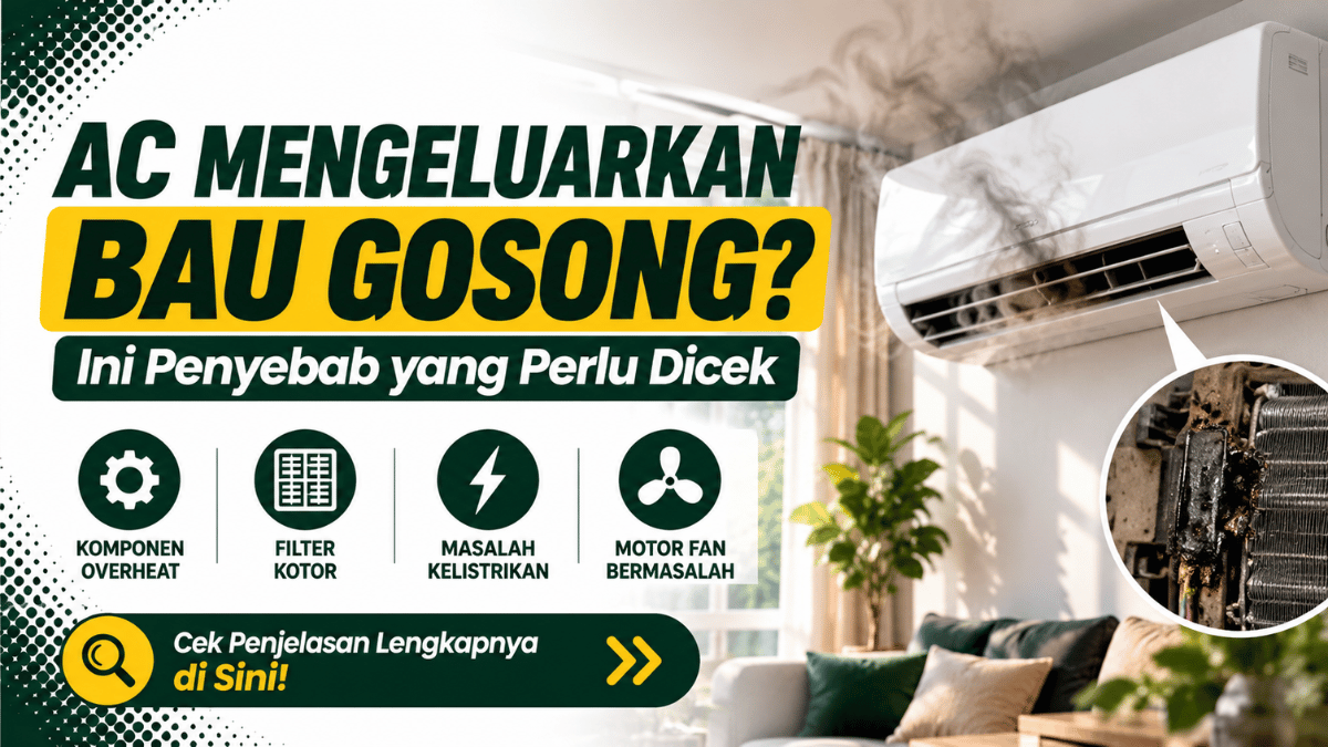 AC mengeluarkan bau gosong ini penyebab yang perlu dicek