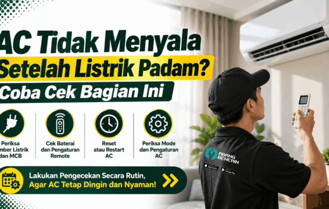 AC tidak menyala setelah listrik padam coba cek bagian ini