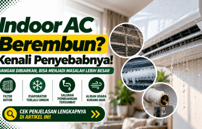 indoor AC berembun kenali penyebabnya