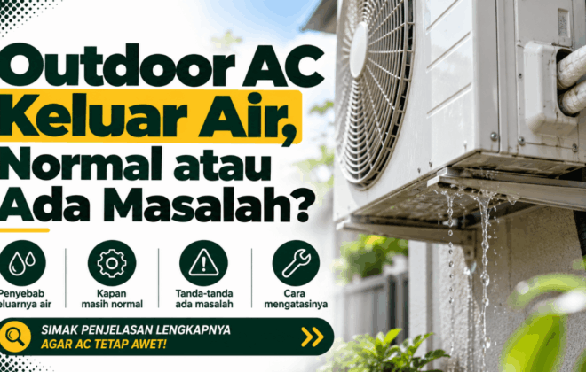 outdoor AC keluar air normal atau ada masalah