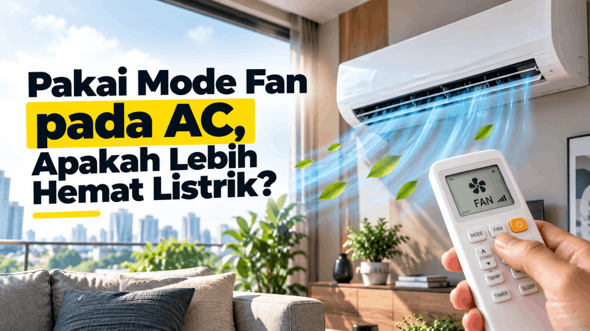 pakai mode fan pada AC apakah lebih hemat listrik