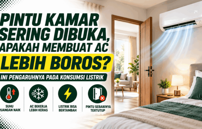 pintu kamar sering dibuka apakah membuat AC lebih boros