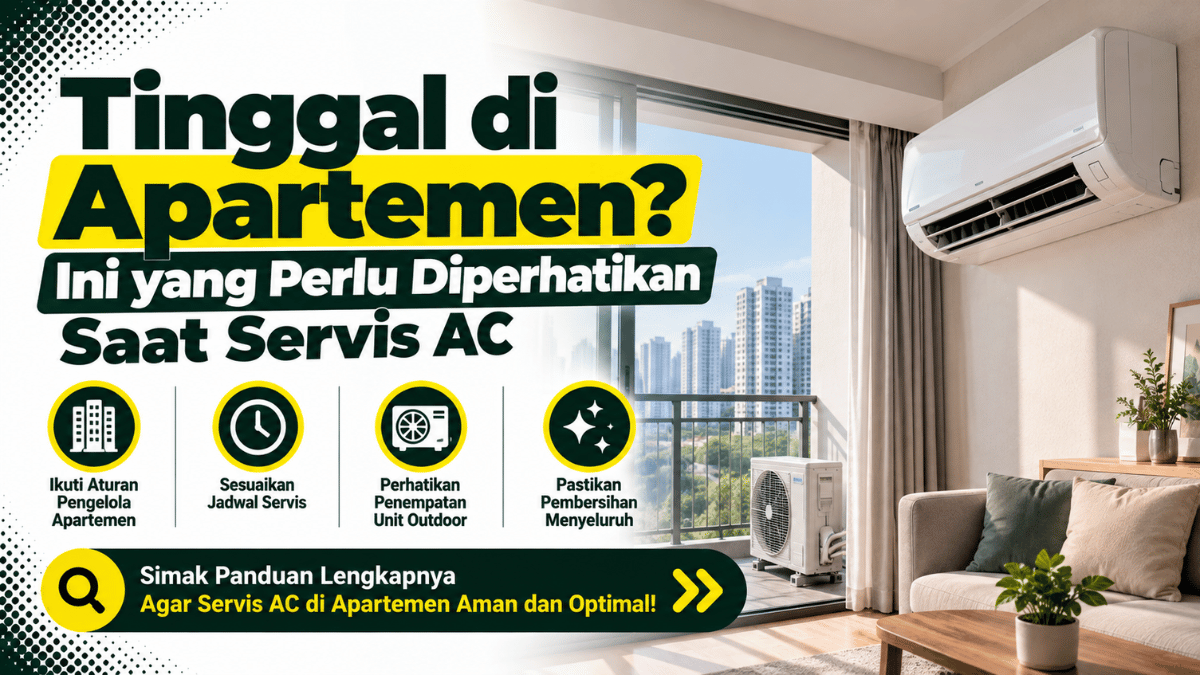 tinggal di apartemen ini yang perlu diperhatikan saat servis AC